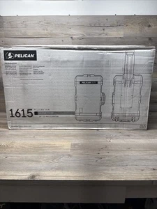 Pelican 1615Air Wheeled Hard Case with Foam Insert (Black) New - Picture 1 of 12
