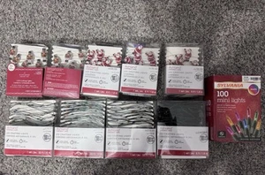 New 10 Pks Ashland Mini LED 6 Ft. Crafting Lights Scarf Llama Design Christmas - Picture 1 of 10