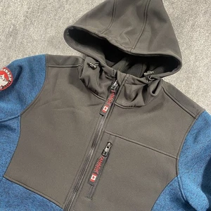 Canada Weather Gear Herren Jacke Gr. Large grün Fleece Winter Herbst durchgehender Reißverschluss - Bild 1 von 11