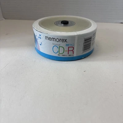 Memorex CD-R 30 Pack 40X 700MB 80min *NEW SEALED - Image 1 of 4