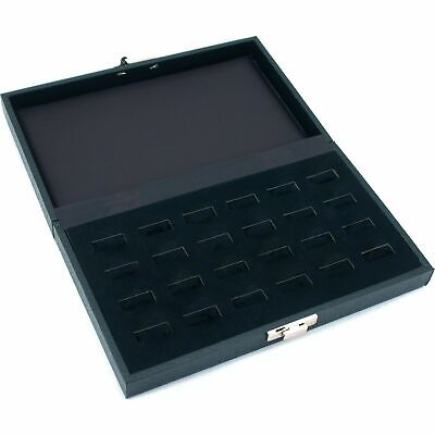 24 Ring Jewelry Display Tray Case Wide Slot Storage Box New 8 3/4  X 5 3/8  • 14.21$