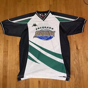 RARE Colorado Rapids MLS Kappa Warmup Jersey Cotton Mesh XXL 90’s Era - Picture 1 of 8