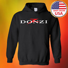 Donzi Boats Men's Black Hoodie Sweatshirt Size S To 3Xl