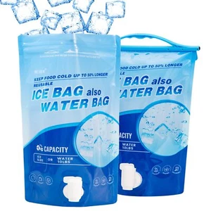 Reusable Large Leakproof Ice Packs Cooler Long Lasting Freezer Packs 2-Count - Picture 1 of 7