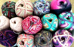 (kg/49,50€) SOPO Sockenwolle 1.200g 4-fädig lila-rosa-Mix Lana Grossa et al. - Bild 1 von 1