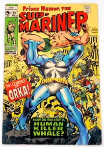 SUB-MARINER #23 (1970) / EN MUY BUEN ESTADO+ / PRIMERA APARICIÓN ORKA EDAD DE BRONCE - Imagen 1 de 2