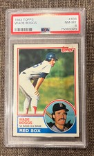 1983 Topps Wade Boggs #498 PSA 8