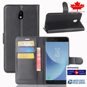 Für Samsung J3 2018 Flip Slot Wallet Soft Case/Cover/Kartenhalter Ständer Tasche - Bild 1 von 35