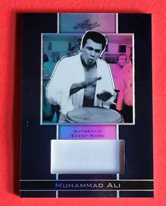 MUHAMMAD ALI EVENT WORN  BOXING GLOVES TRUNKS ?? CARD #20/25 2011 LEAF METAL - Picture 1 of 2
