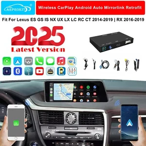 Wireless CarPlay Android Auto Retrofit Kit Fit for Lexus ES IS LS RX LX NX RC LC - Picture 1 of 25