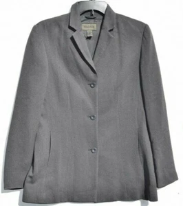 Mujer John Paul Richard Blazer Chaqueta Talla 8 Gris Manga Larga 3 Botones - Imagen 1 de 7