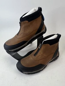 Clarks Mens Grove Zip II Brown Leather Casual Trail Hiking Boots Shoes Size 8 - Picture 1 of 7