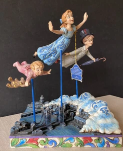 Disney Showcase Jim Shore Darling Family Straight On Til Morning Peter Pan RARE - Picture 1 of 12