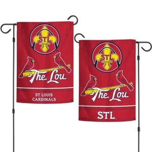 ST. LOUIS CARDINALS THE LOU CITY CONNECT 12"X18" 2-SIDED GARDEN FLAG WINCRAFT 🐦 - Picture 1 of 1