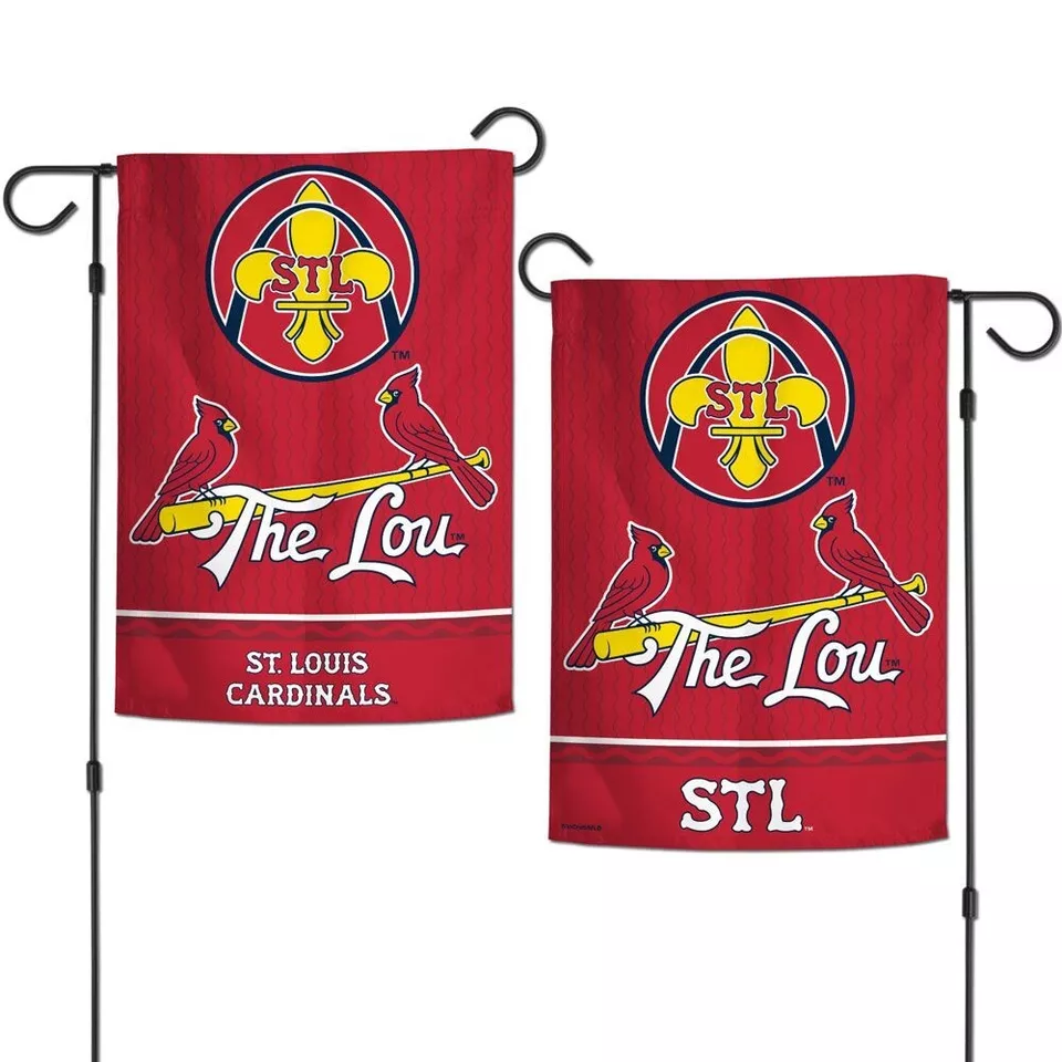 ST. LOUIS CARDINALS THE LOU CITY CONNECT 12"X18" 2-SIDED GARDEN FLAG WINCRAFT 🐦 - Image 1 of 1