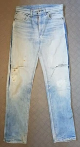 Vintage 1970s Levis 503 Blue Jeans Mens modified repaired W29 L33? Denim Faded - Picture 1 of 12