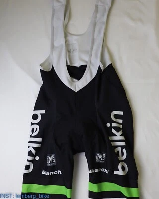 Belkin cycling team winter bib shorts Size S Santini #216 - Image 1 of 4
