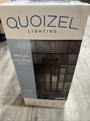 Quoizel Breitling 1-Light 18 in Matte Black Outdoor Wall Light - Image 1 of 2