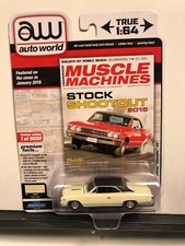 1/64 AUTO WORLD MUSCLE MACHINES 1967 CHEVROLET CHEVELLE SS 396 CAPRI CREAM