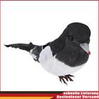 5pcs DIY Artificial Magpie Home Ornaments Fluffy Feather Magpie Black White for 