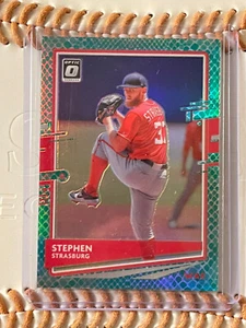 2020 Donruss Optic Choice - Stephen Strasburg - Green Dragon Prizm 47/84 - Picture 1 of 6