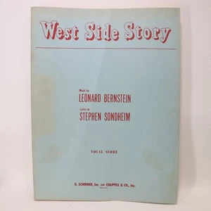 West Side Story Vocal Score Songbook Paperbag Sondheim Bernstein 1959 Broadway - Picture 1 of 11