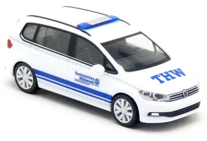 Herpa 097550 VW Volkswagen Touran THW OV Nörvenich KdoW 1:87 H0 - Picture 1 of 3