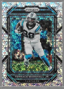 2022 Panini Prizm Terrace Marshall Jr. #43 Prizm White Sparkle Carolina Panthers - Picture 1 of 4