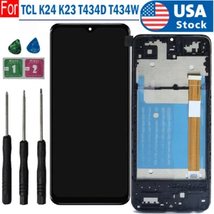 For TCL K24 K23 T434D T434W LCD Display Touch Screen Digitizer Assembly w/Frame - Picture 1 of 5
