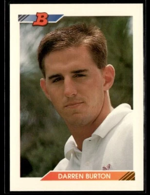 1992 Bowman #424 Darren Burton Rookie Kansas City Royals - Image 1 of 2