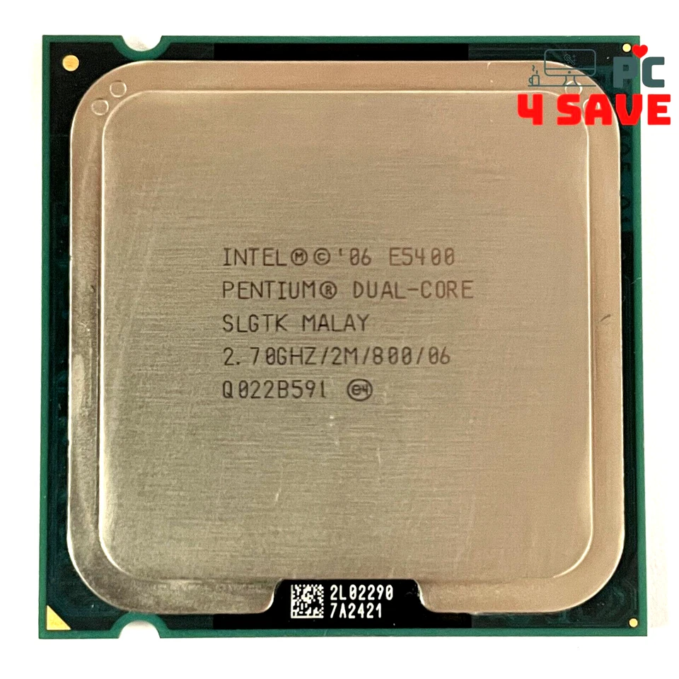 Intel Pentium Dual-Core E5400 2.7GHz 2-Core LGA775 Desktop Processor SLB9V SLGTK - Image 1 of 1