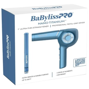 BaBylissPRO Nano Titanium 1'' Straightener & Professional Dryer #BNTPP36UC - Picture 1 of 5