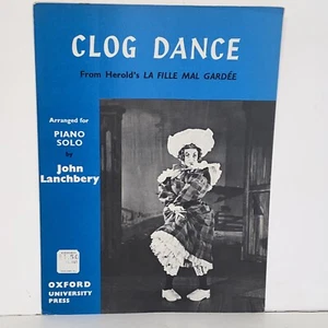 Vintage 1962 Clog Dance from Herold's La Fille Mal Gardee Piano Solo Sheet Music - Picture 1 of 15