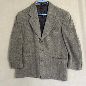 Chereskin Folio 46R Cashmere blend sports Jacket Brown tweed Check Italy Fabric - Picture 1 of 17
