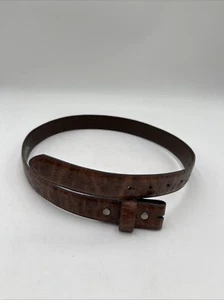 Shyanne Girls' Cross Buckle Floral Embossed Belt Brown Size 30 - Picture 1 of 3