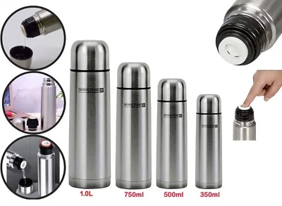ROYAL FORD 350ml 500ml 750ml 1.0L Stainless Steel Insulated Vacuum Travel Tea Thermos Flask