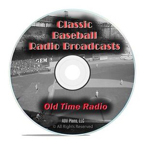 Golden Age of Baseball Old Time Radio Broadcasts, 693 Broadcasts OTR DVD MP3 F99