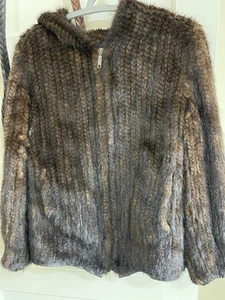 rabit fur coat size M - Picture 1 of 11