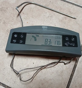 Weber 6742 Black Digital Display Probe Control Buttons Barbecue Thermometer - Picture 1 of 15