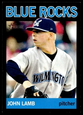 2013 Topps Heritage Minor League BLACK John Lamb 92/96 #21 A1 - Image 1 of 2