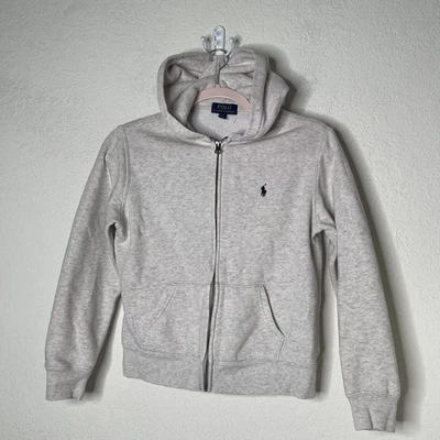 Polo Ralph Lauren Kids Size M (10-12) Full Zip Hoodie Cream - Image 1 of 4