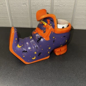 Vintage Betallic Inc Halloween Porzellan Hexenstiefel Kerzenhalter selten 🔥 - Bild 1 von 23