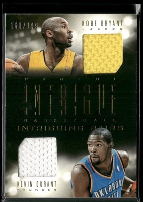2013-14 Intrigue KOBE BRYANT KEVIN DURANT /199 Dual Relics #30 LAKERS HOF N967 - Image 1 of 3