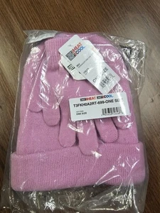 32 Degrees Pink Hat and Gloves Set OSFA – Winter Warm Knit Cold Weather Gear - Picture 1 of 4