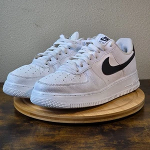 Nike Air Force 1 '07 Men's Sneakers Size 10 Low White Black - Picture 1 of 14