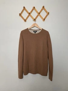 Men’s Nordstrom Camel/Tan Crewneck 100% Cashmere Pullover Sweater SZ XL - Picture 1 of 10