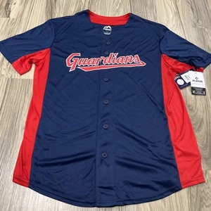 Majestic Cleveland Guardians Jose Ramirez Baseball Jersey Men Large MLB Stitched - Picture 1 of 6
