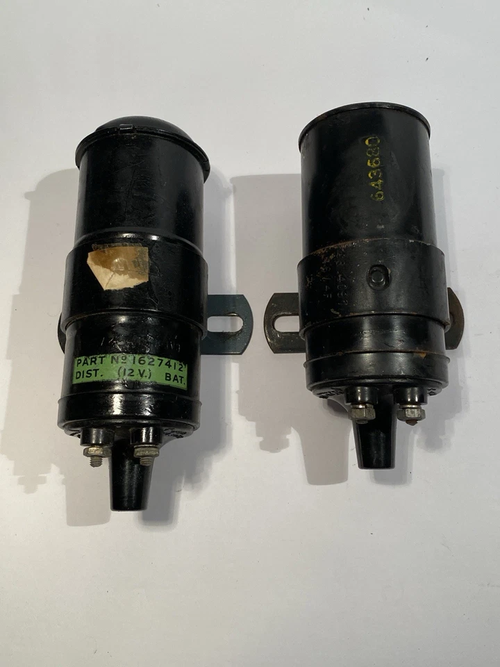 2X BOBINA DE ENCENDIDO AUTOLITE VINTAGE 6V MOPAR? PIEZAS RAT ROD 12V PERSONALIZADAS SIN PROBAR Foto 1 de 4