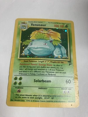 Pokémon TCG Venusaur 18/130 Base Set 2 Holo Rare Damaged - Image 1 of 4