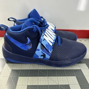 Nike Team Hustle D8 Mid Blue Void Camo GS Size 7Y - Bild 1 von 8